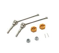 Albero di azionamento anteriore dell'accoppiatore in metallo universale per 1/12 12423 12427 12428 Modelli di auto di controllo remoto funziona con la sostituzione del mercato post -vendita(Yellow)