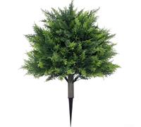 Albero di bosso artificiale con picchetto per strutture sanitarie, cortili e giardini terapeutici (stile 3)