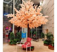 Albero di ciliegio Artificiale - Petali Sottili con riccioli Naturali, Bellezza Tutto L'Anno, Materiale in Seta, Perfetto for Bar o Decorazioni for la casa, Facile da spolverare(1.5mx1.2m)