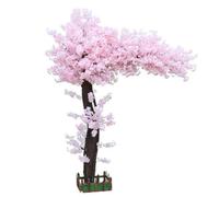 Albero di Ciliegio in Fiore, Decorazione Floreale in Seta Fatta A Mano, Grandi Piante per Matrimoni, Eventi, Feste, Ristoranti, Centri Commerciali,Rosa,1.5m*1.2m