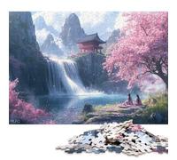 Albero di ciliegio in fiore Puzzle in Legno 500 Pezzi Per Adulti Per Gioco Familiare Decorazione Interna Unica Regalo Per Amore E Amico Gioco Education Stress Relief 500pcs (52x38cm)