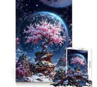Albero di ciliegio in fiore su un pianeta alieno Puzzle da 1000 pezzi per ragazzi Allenamento intelligente Fuga tranquilla Taglio perfetto Regalo invernale (50x75cm)