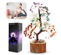 Albero di Cristallo Feng Shui Sette Chakra, Oggetti Decorativi per la Casa Feng Shui Fortune Buona Fortuna Ricchezza e Prosperità Soprammobili Moderni, Regalo Casa Nuova