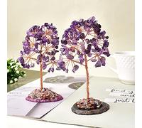 Albero di Cristallo Naturale Ametista al Quarzo Olivina Olivina Lucky Tree Decorazioni Agate Fette di Pietra Gravone Ornamenti minerali Decorazioni per la casa Regali per la casa Decorazioni per la