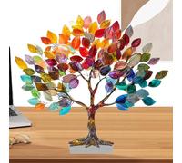 Albero di di ametista - decorazione da scrivania | albero di pietra preziosa | decorazione estetica per la stanza | decorazioni colorate per desktop, delicate e moderne, albero