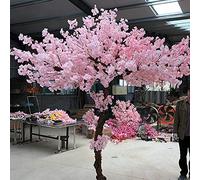 Albero di fiori di ciliegio artificiale, arredamento a fiori di ciliegio, albero di fiori di ciliegio giapponese, finto albero falso in fiore di ciliegio, albero rosa chiaro fatto a mano per la