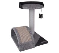 Albero Di Grattamento Flamingo Gene Grigio Con Giocattolo, Imbottito 35x37x45 Cm