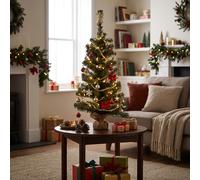Albero di Natale 100 rami h. 90 cm base in juta, Santa's House