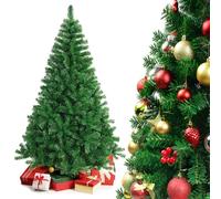 Albero di Natale 150 cm,Folto 500 Rami Puntale Albero Natale,Alberi di Natale Artificiali PVC,Alberello di Natale con Supporto in Metallo,Facile Montaggio Verde Albero Noel Decorazione Natalizia