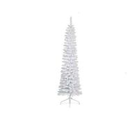 ALBERO DI NATALE 240 CM PENCIL PINE SLIM BIANCO INNEVATO