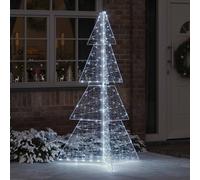 Albero di Natale 240 LED Bianco Freddo 180 cm Acrilico
