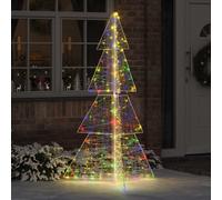 Albero di Natale 240 LED Multicolore 180 cm Acrilico