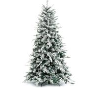 Albero di natale innevato 'alaska' h.240 cm - base 154 cm / 2436 rami Idroweb