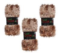 Albero di Natale 3 Confezioni 50ft x 3cm (150ft) Tinsel Grande Valore - Oro Rosa