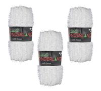 Albero Di Natale 3 Pacchi 50ft X 3cm (150ft) Festone OTTIMO VALORE - Bianco