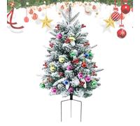 Albero di Natale - 75 cm riempitivo decorativo, pre-illuminato, riempitivo di Natale artificiale, per esterni, carnevale, feste, appartamento, festa della mamma, casa