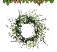 Albero Di Natale A Filo - Illuminazione Ambientale Tremolante Alimentata USB - Bianco Caldo Di Natale Decorazione Esterna - per Decorazione Casa Camera da Soggiorno Esterno Ghirlanda Giardino Matrimon