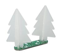 Albero di Natale a LED, Kit di progetto di saldatura per albero di Natale 3D Kit di circuiti flash per albero di Natale con alimentazione USB per l'insegnamento dell'apprendimento (verde)