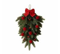 Albero di Natale a Rametti Minimalista, Rosso