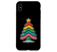 Albero di Natale a strati colorati Custodia per iPhone XS Max