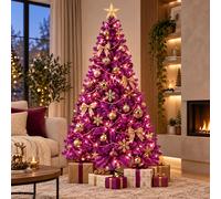 Albero di Natale abete artificiale viola/rosa 180 cm albero di Natale incl. s...