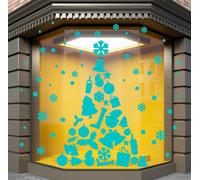 ALBERO DI NATALE ADESIVO DA PARETE PER FINESTRA / DECORAZIONE S71