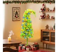 Albero di Natale alto 1,52 m - Albero artificiale flessibile e stravagante con luci LED lunghe 4,8 m, base in metallo e 50 palline - Decorazione natalizia per interni ed esterni (senza palline