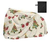 Albero di Natale Apple Pattern Cover per Bici Resistente ai raggi UV Cyclette Copertura Accessori Bici