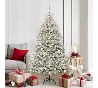 Albero di Natale artificiale 180 cm 300 LED Bianco caldo