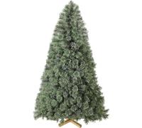 Albero di Natale Artificiale 180 cm, Albero di Natale Luxury Realistico, Folto, Aghi di Pino Pretrattati Realistici, con Supporto in Legno Fatto a Mano, 510 Punte, Ignifugo