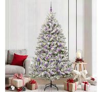 Albero di Natale artificiale 210 cm 300 LED Bianco caldo