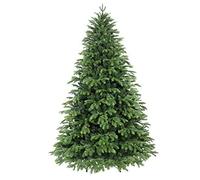 Albero di Natale Artificiale 210 cm Giulia Grillo - Real Touch PE/PVC, 2382 Rami Folti, Apertura ad Ombrello, Verde Naturale, Premium