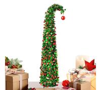 Albero di Natale artificiale | artificiale, 1,5 m, albero regolabile, decorazione di Natale, divertente, per decorazioni di festa, interni, camera da, giardino, cortile, patio, portico, porta