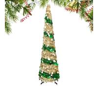 Albero Di Natale Artificiale,Artificiale A Pulsante - Decorazione Festività Casa Ufficio Festa Della Mamma - Festa della Mamma Appartamento Portico