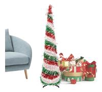 Albero di Natale Artificiale,Artificiale A Pulsante,Decorazione per Casa Ufficio Angolo Interno - Festa della Mamma Appartamento Portico