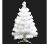 Albero di natale artificiale bianco piccolo per addobbi da decorazioni casa 90CM
