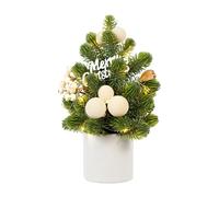 Albero di Natale Artificiale Compatto con Aspetto Naturale per Uso Vacanze da In