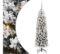 Albero di Natale artificiale con 150 LED bianco caldo, altezza 150 cm, a forma di cono, PVC, supporto in metallo, alimentazione USB, per interni ed esterni
