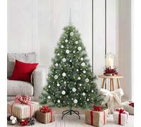 Albero di Natale artificiale con 150 LED Verde 150 cm PE e PVC
