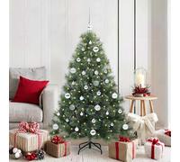 Albero di Natale artificiale con 150 LED Verde 150 cm PE e PVC