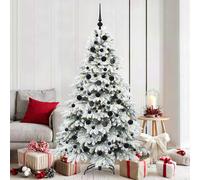 Albero di Natale artificiale con 300 LED Bianco 180 cm PE e PVC