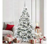 Albero di Natale artificiale con 300 LED Bianco 180 cm PE e PVC
