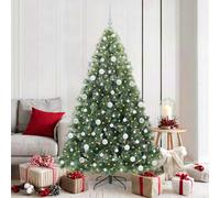 Albero di Natale artificiale con 300 LED Verde 180 cm PE e PVC