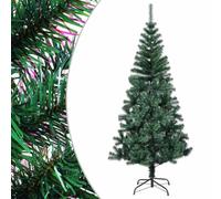 Albero di Natale artificiale con estremità iridescenti, 150 cm, PVC verde | Robusto supporto in acciaio, estremità in PVC pieno, glitter iridescenti, montaggio semplice, riutilizzabile
