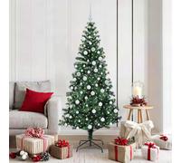 Albero di Natale artificiale con luci integrate Verde 180 cm