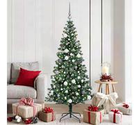 Albero di Natale artificiale con luci integrate Verde 180 cm