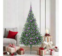 Albero di Natale artificiale con luci integrate Verde 180 cm