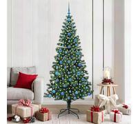 Albero di Natale artificiale con luci integrate Verde 210 cm