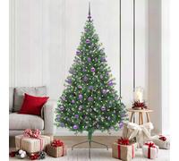 Albero di Natale artificiale con luci integrate Verde 210 cm