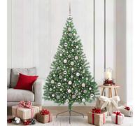 Albero di Natale artificiale con luci integrate Verde 210 cm